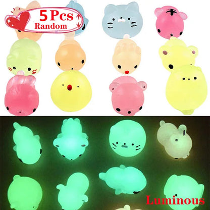 Kawaii Mochi Squishy Animal Toys – Stress Relief Party Favors