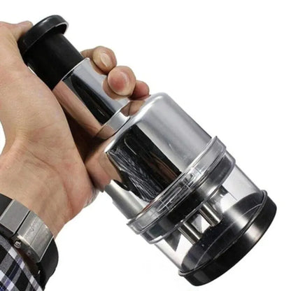 Onion Chopper - Stainless Steel Handheld Vegetable & Garlic Mincer