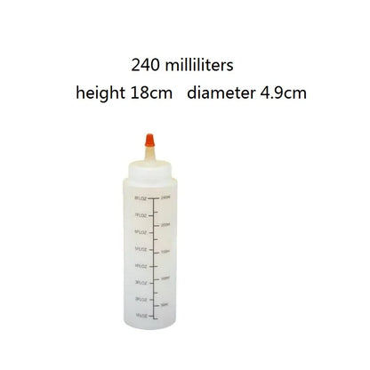 Squeeze Bottles with Measurement Markings – Sauce & Salad Dressing Dispenser