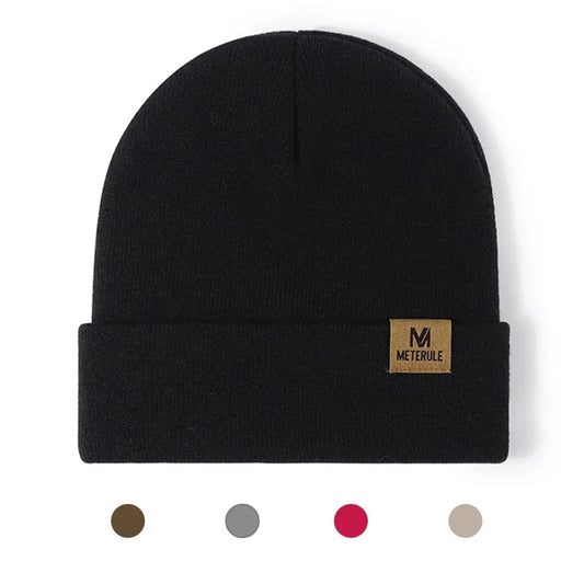 Knit Cuffed Beanie Hat – Unisex Winter Warm Cap