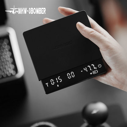MHW-3BOMBER Digital Coffee Scale with Timer – Rechargeable Espresso Scale