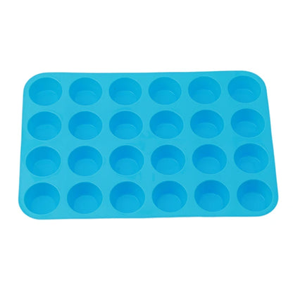 24-Cup Silicone Muffin Pan – Mini Cupcake & Baking Mold