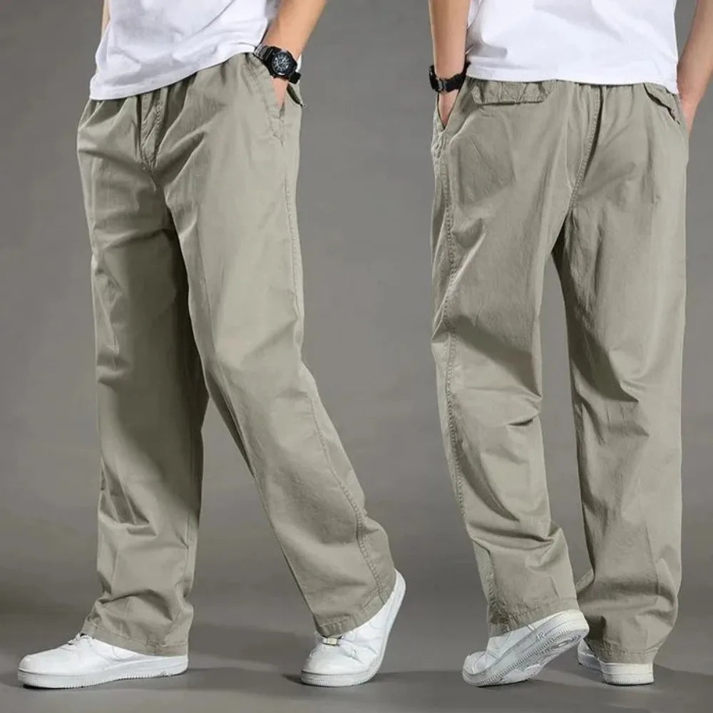 Men's Casual Cargo Pants – Cotton Joggers for Work & Outdoor