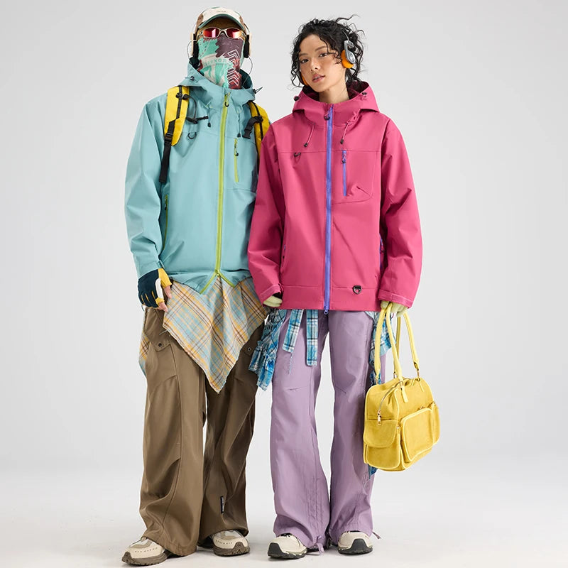 Waterproof Hiking Jacket Unisex – Hooded Windbreaker for Outdoor