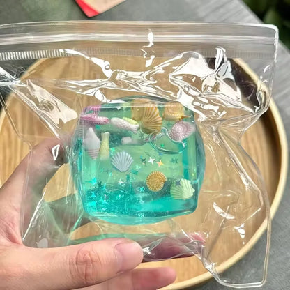 Ocean Block Stress Ball Fidget Toy – Squishy Sensory Relief