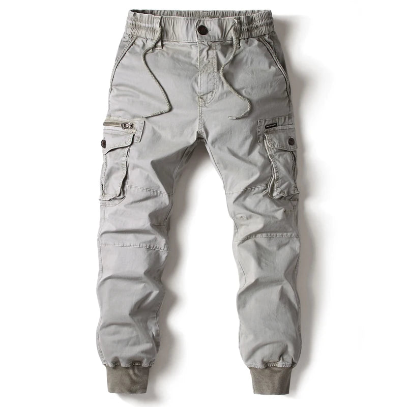 Men's Cargo Jogger Pants – Multi-Pocket Cotton Tactical Trousers