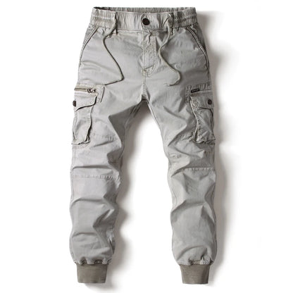 Men's Cargo Jogger Pants – Multi-Pocket Cotton Tactical Trousers