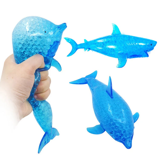 Squishy Shark & Dolphin Squeeze Ball – Stretchy Sea Animal Stress Toy