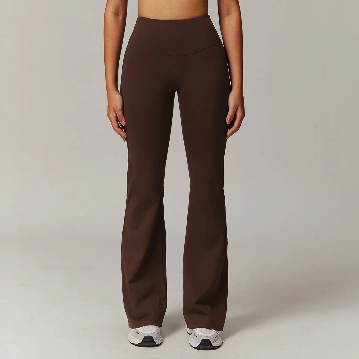 High-Waisted Wide-Leg Yoga Leggings - Push-Up Fitness Pants for Women