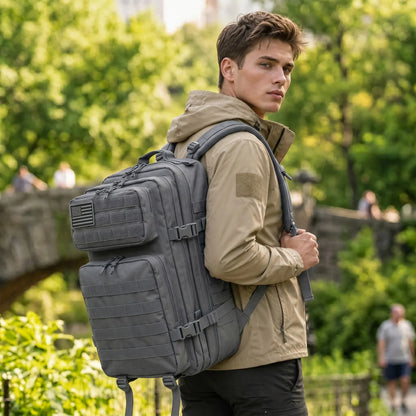 45L Tactical Backpack – MOLLE Large Capacity Travel Bag