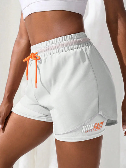 2-in-1 Running Shorts Women – High Waist with Built-In Liner