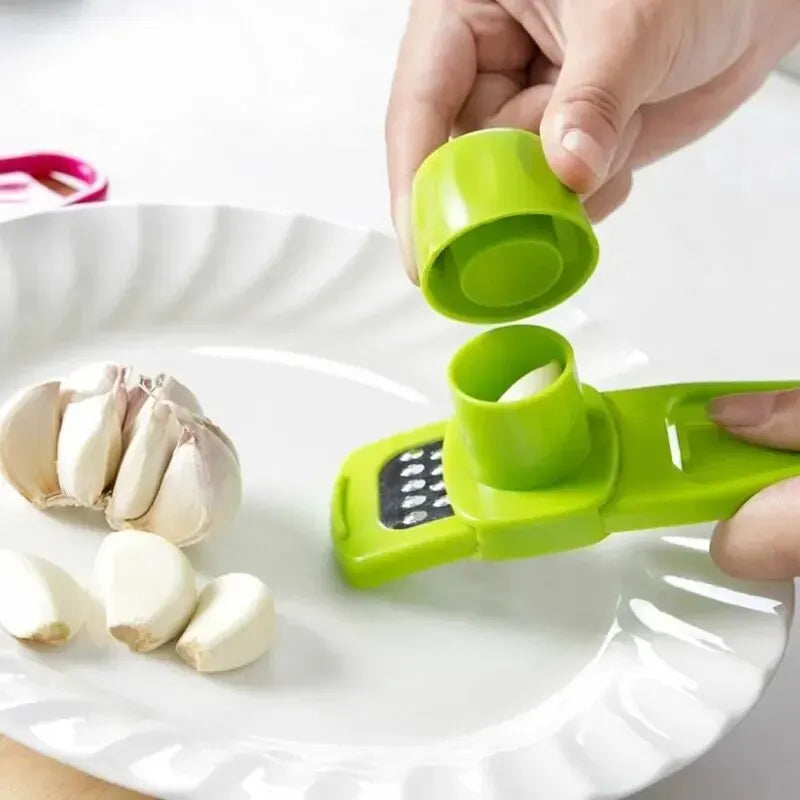 Mini Garlic Grater & Press – Manual Kitchen Garlic Tool
