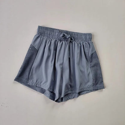 Women's Quick-Dry Sports Shorts – Loose Fit with Mesh Pockets