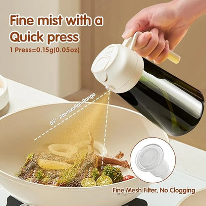 Oil Dispenser Bottle 470ml - Dark Glass Gravity Sensor Lid