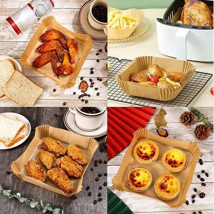 Air Fryer Disposable Parchment Paper Liners – Nonstick Baking Mats