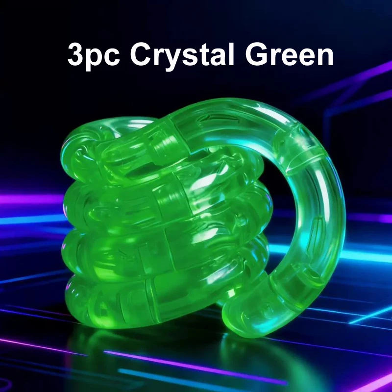 Crystal Twist Fidget Toy – Deformable Rope Stress Relief (1/3/5 Pack)