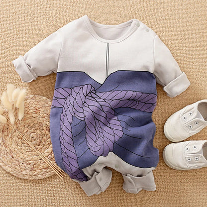 Baby Anime Costume Romper Long Sleeve Cotton Bodysuit