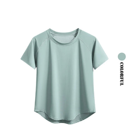 Women's Quick-Dry Short Sleeve Workout T-Shirt