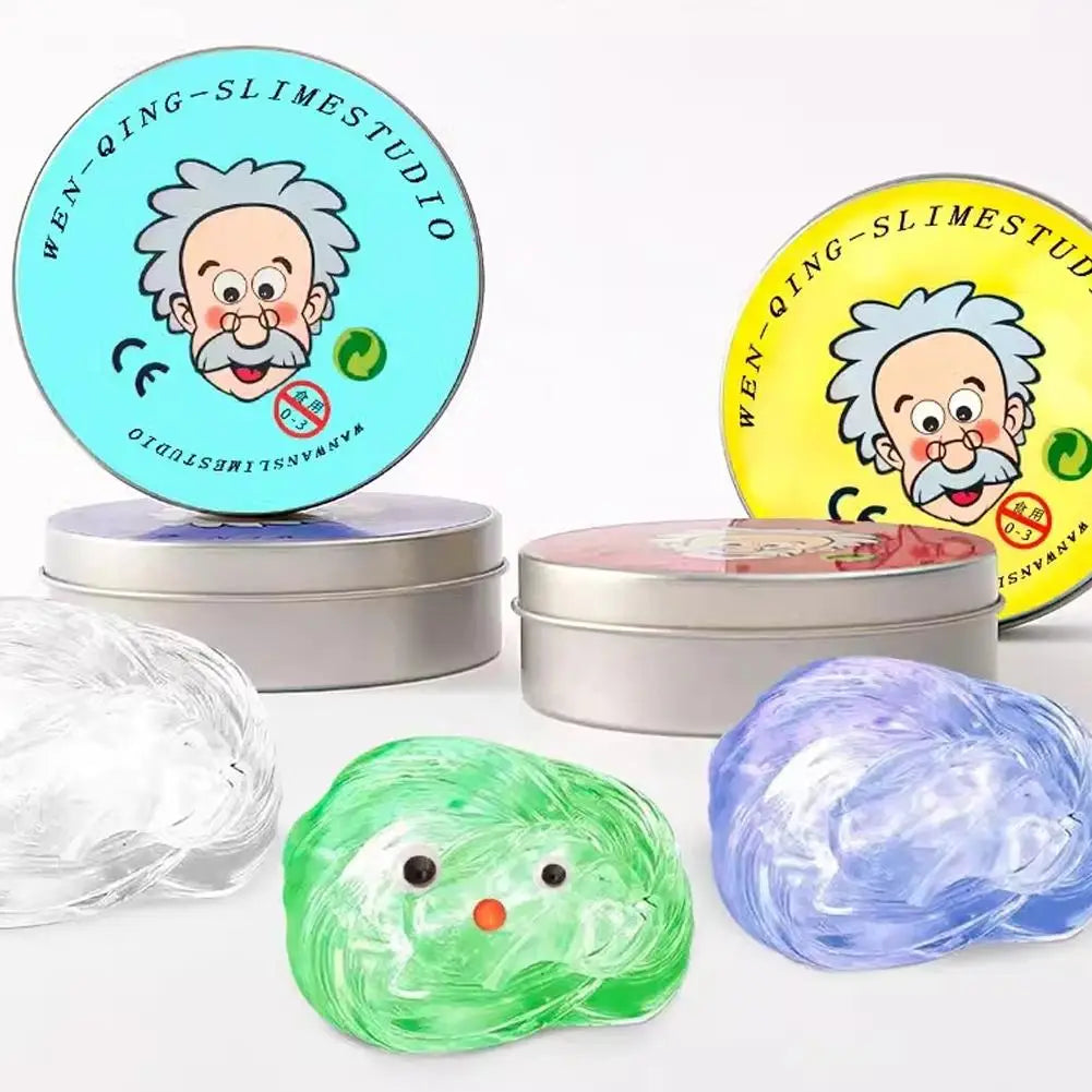 Crystal Clear Thinking Putty – Stress Relief Slime Tin