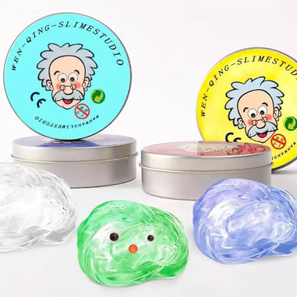 Crystal Clear Thinking Putty – Stress Relief Slime Tin