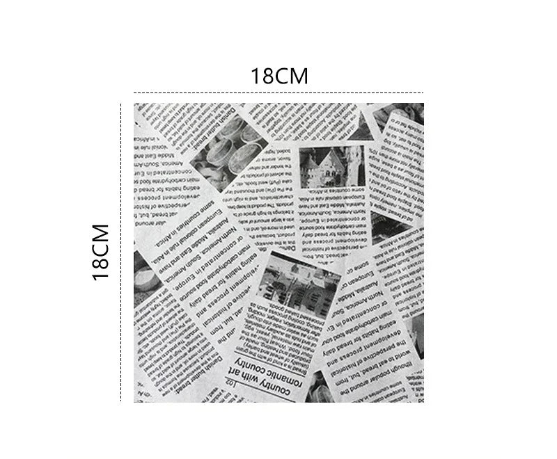 Oil-Proof Food Wrapping Paper – Burger, Sandwich & Fried Food Liner