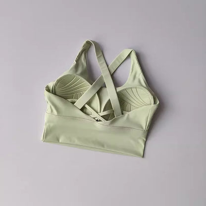 High-Impact Push-Up Sports Bra with Fixed Pads