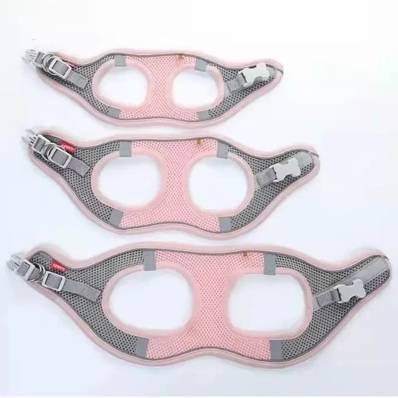 Breathable Mesh Pet Harness Vest – Adjustable Safety Chest Strap for Cats & Dogs