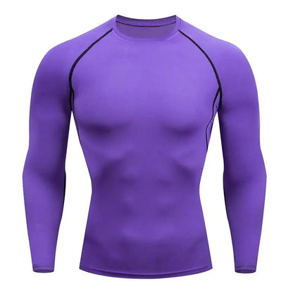 Men's Compression Long Sleeve Shirt – Quick-Dry Gym Top