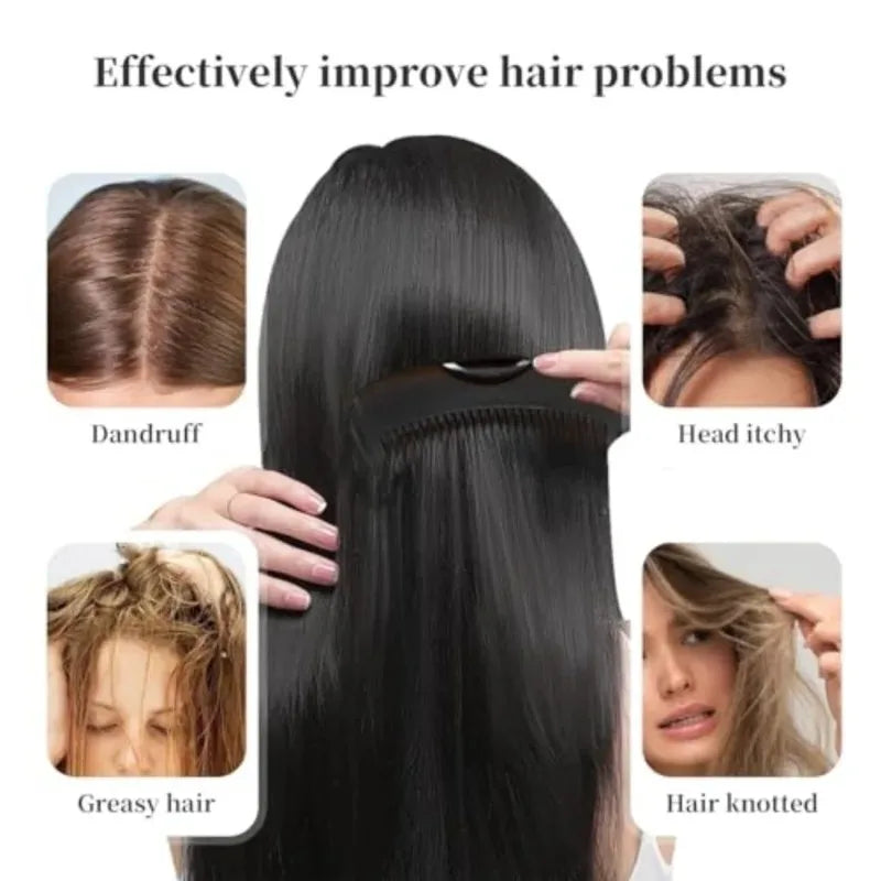 Scalp Massage Comb Self-Cleaning Anti-Dandruff Hair Care Tool