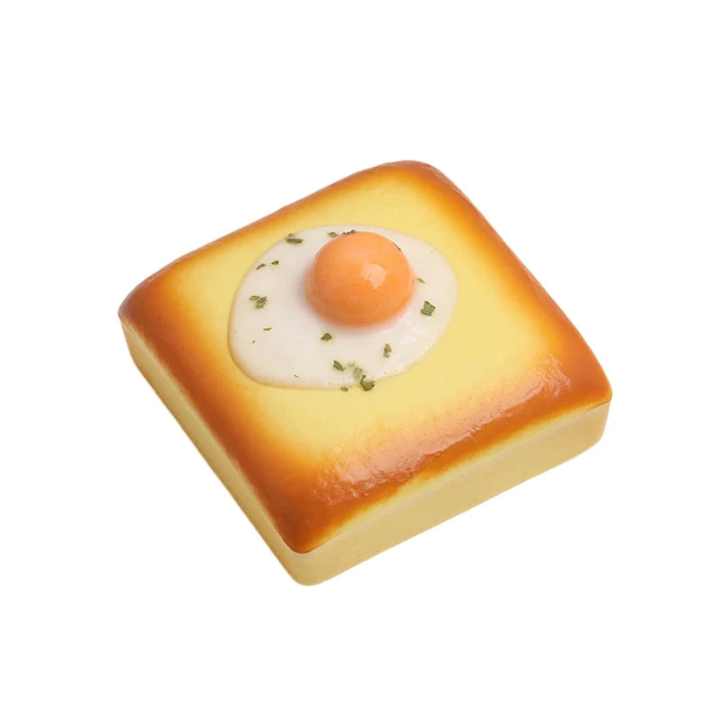 Fried Egg Toast Squishy Toy – Slow Rising Stress Relief
