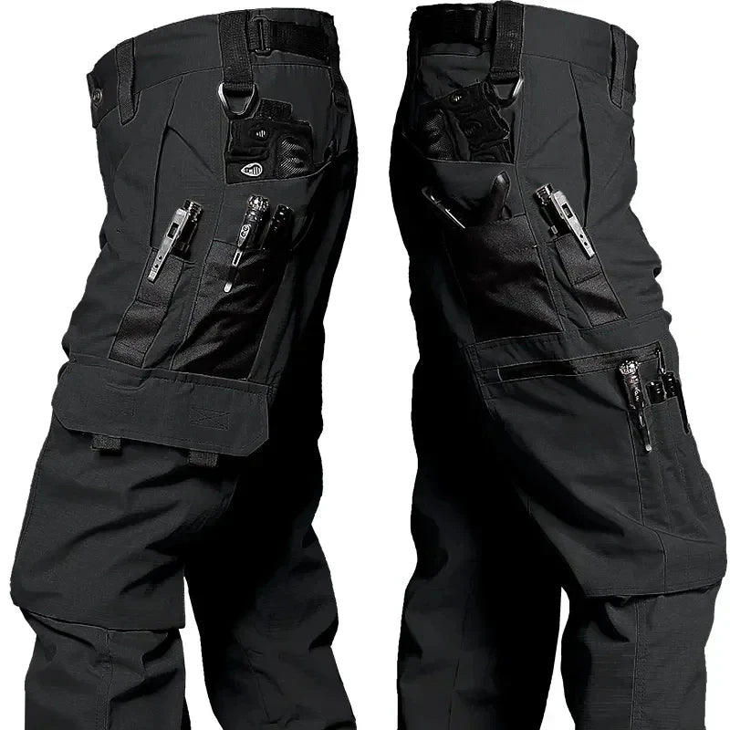 Men's Tactical Cargo Pants – Waterproof Multi-Pocket Combat Trousers