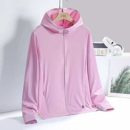 UPF 50+ Sun Protection Hoodie Jacket – Unisex Lightweight Outdoor