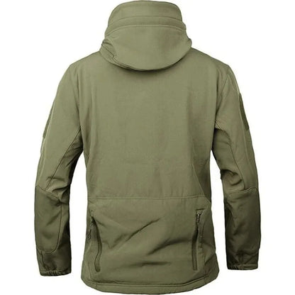 Men's Tactical Soft-Shell Hooded Jacket – Waterproof Military Outdoor Coat