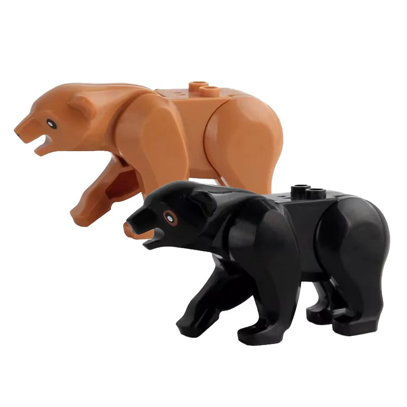 Animal Building Block Mini Figures – MOC Zoo & Farm Creatures Set for Kids