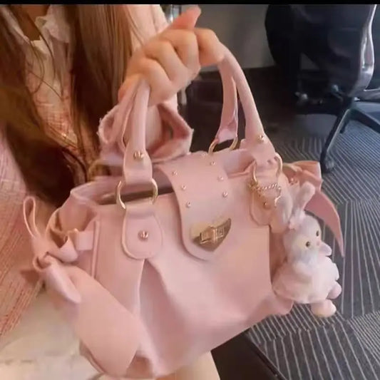 Bow Handbag for Women – Cute Harajuku Style Crossbody Purse
