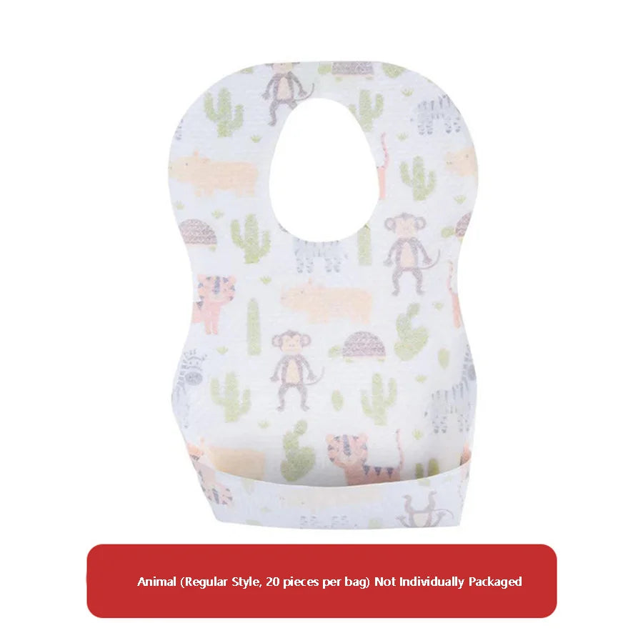 Disposable Baby Bibs – Waterproof No-Wash Mealtime Bibs
