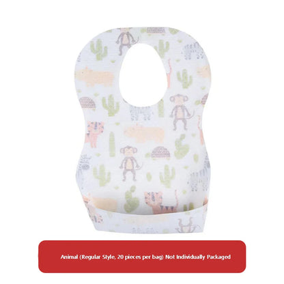 Disposable Baby Bibs – Waterproof No-Wash Mealtime Bibs