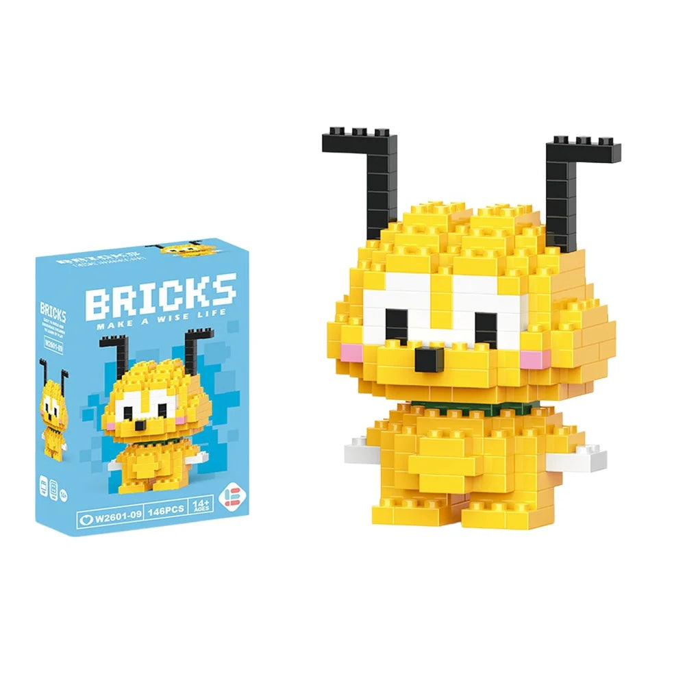 Cute Cartoon Mini Building Blocks Set – Disney & Sanrio Character Bricks