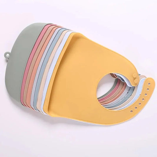 Silicone Baby Feeding Bib with Food Catcher Pocket