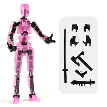3D Printed Multi-Jointed Robot Action Figure – Full Articulation with Accessories