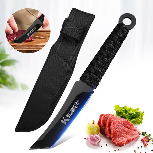Hand Forged Boning Knife with Cover – Stainless Steel Chef Knife