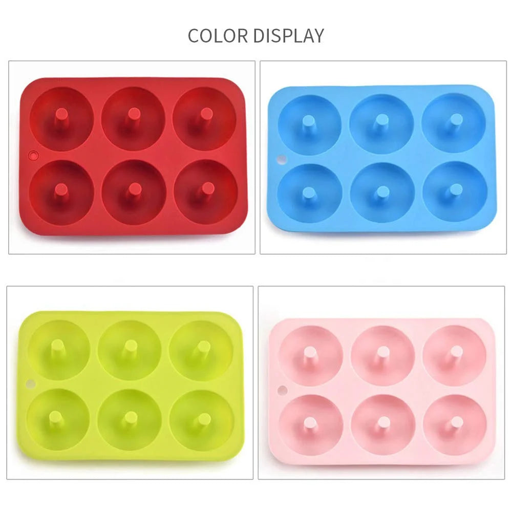 Silicone Donut Mold 6-Cavity – Non-Stick Doughnut Baking Pan