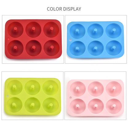 Silicone Donut Mold 6-Cavity – Non-Stick Doughnut Baking Pan