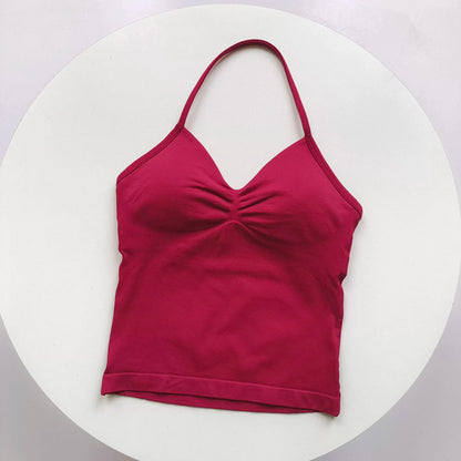 Women's Open Back Sports Bra Yoga Top | Breathable Stretchy