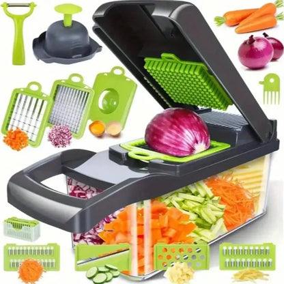 16-in-1 Vegetable Chopper – Multi-Functional Food Slicer Dicer