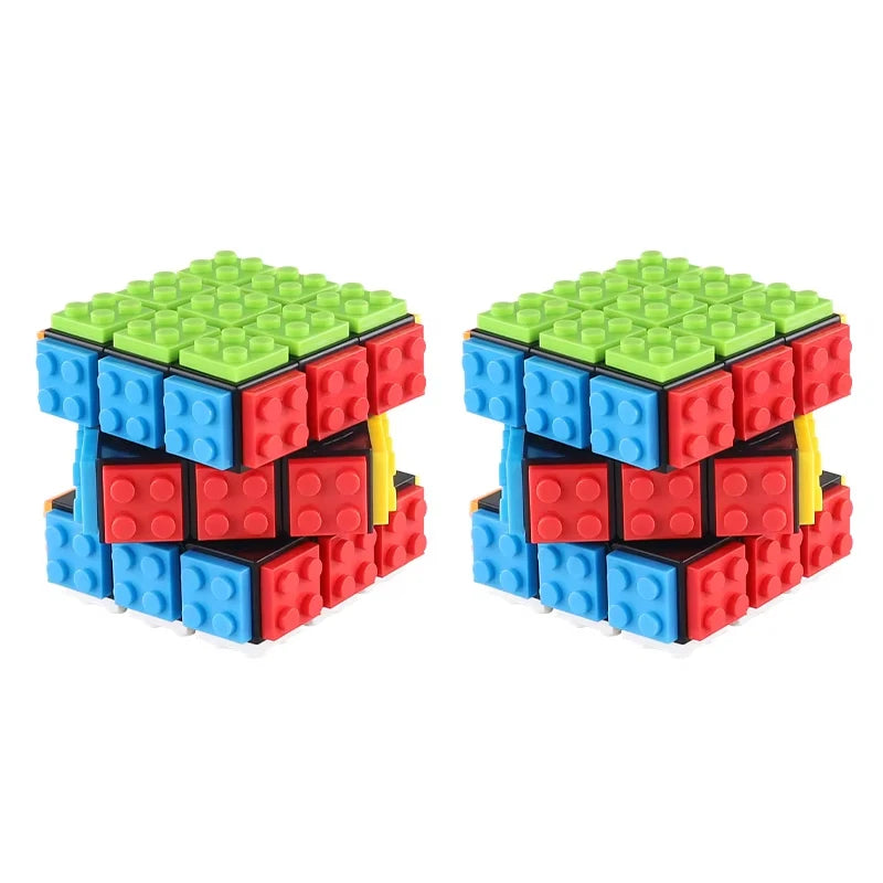 3x3 Magic Cube – DIY Building Block Fidget Toy for Stress Relief