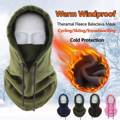 Fleece Balaclava Hood – Windproof Winter Ski Cycling Face Mask
