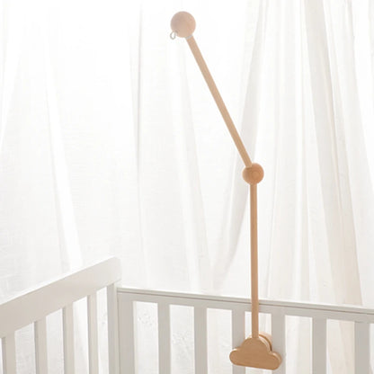 Wooden Baby Mobile Arm Bracket for Crib – Newborn Hanging Toy Holder