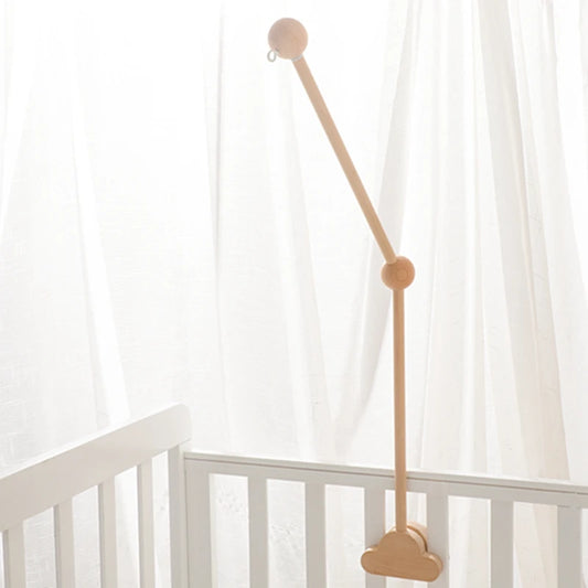Wooden Baby Mobile Arm Bracket for Crib – Newborn Hanging Toy Holder