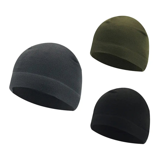Polar Fleece Skull Cap Warm Windproof Winter Beanie for Men & Women